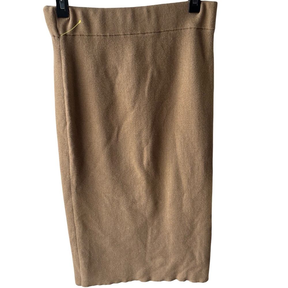 Victor Glemaud Classic Tan Pencil Skirt